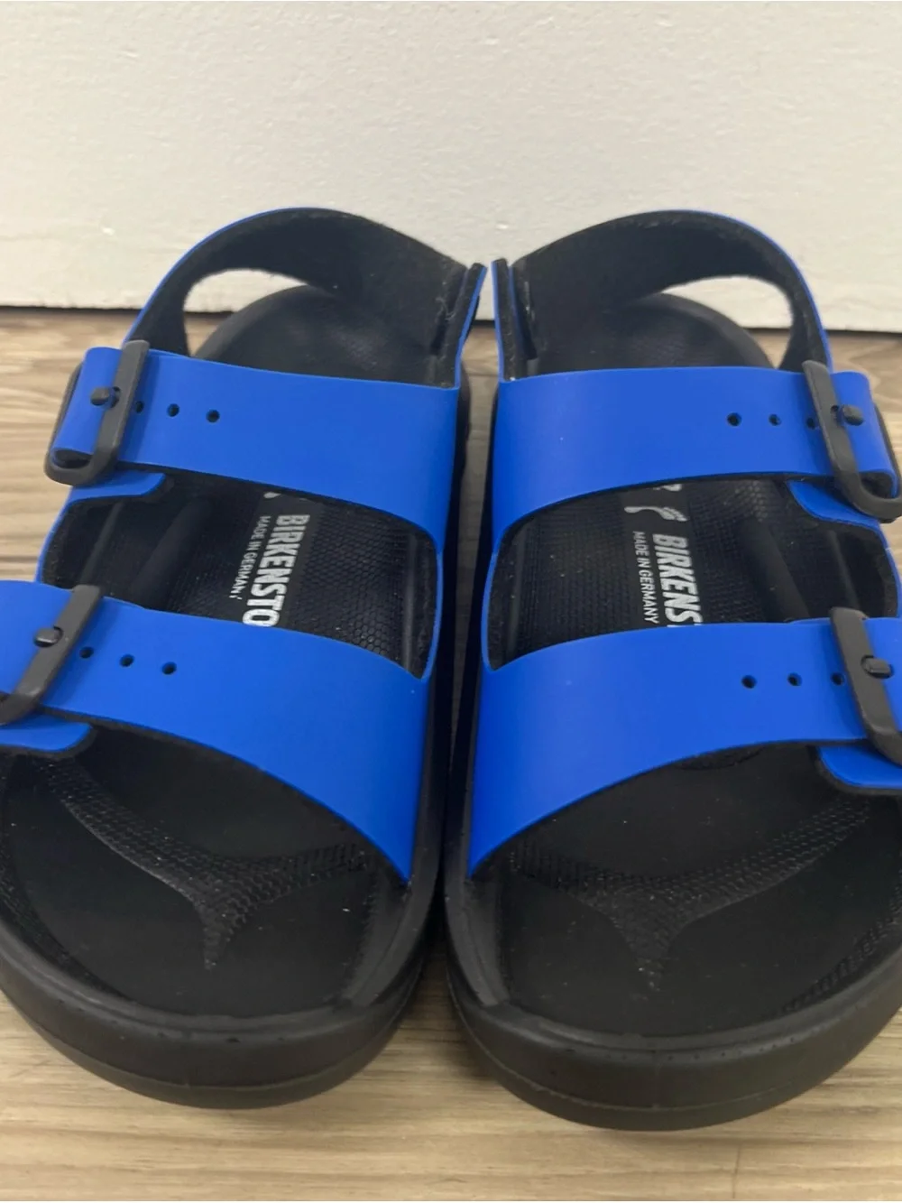 Birkenstock Blue/Black Sandals Adjustable Buckle Straps EU 32/US 1-1.5 7953064
